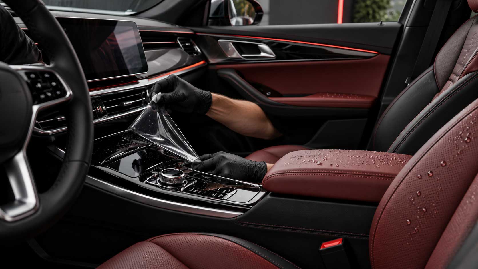 Luxury Car Interior Protective Film Detailing